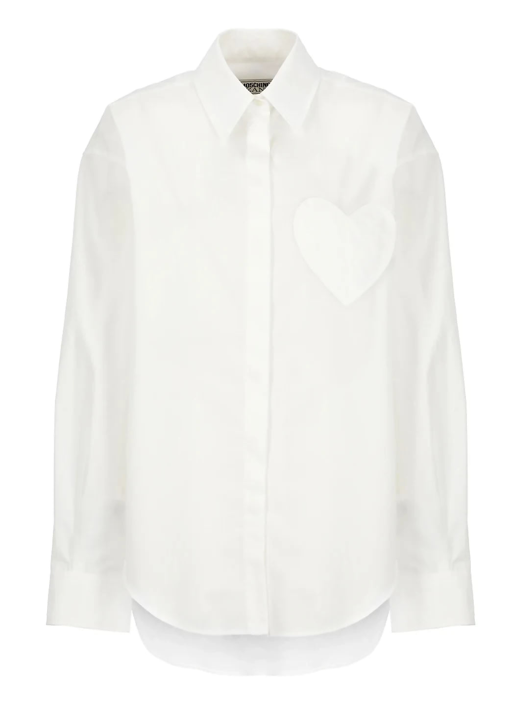 Moschino Jeans, Heart-Patch Long-Sleeved Shirt