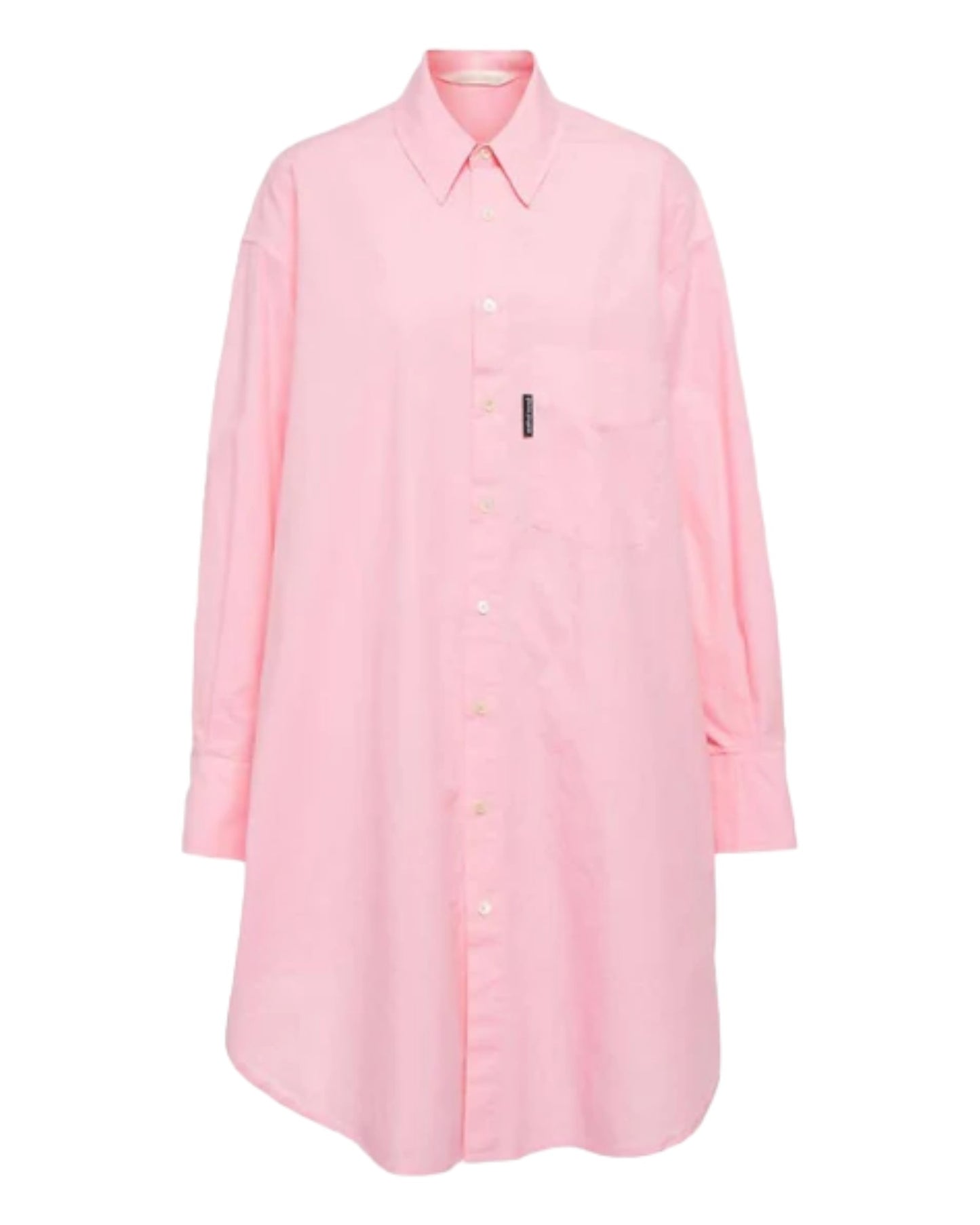 Palm Angels, Logo Cotton Poplin Shirt Dress