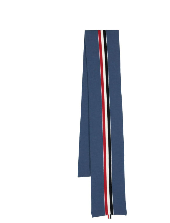 Thom Browne, 4-Bar Tab Intarsia-Knit Scarf