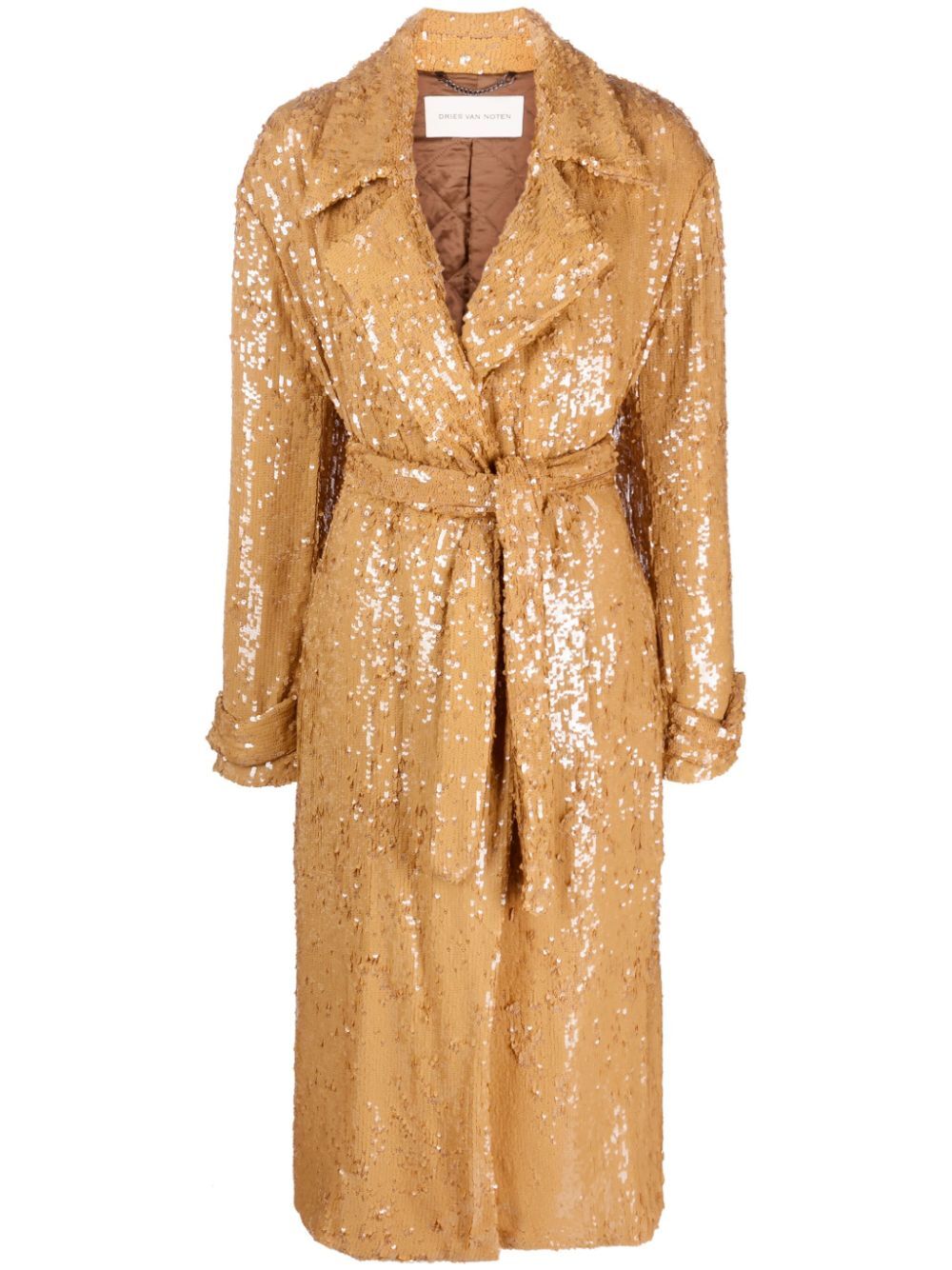 Dries Van Noten, Embellished Belted Coat