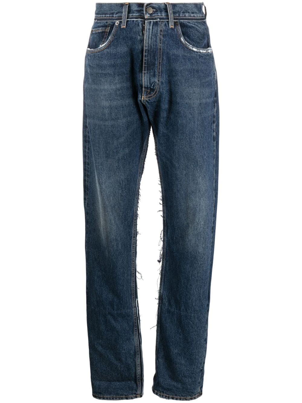 Maison Margiela, Ripped Straight Leg Jeans