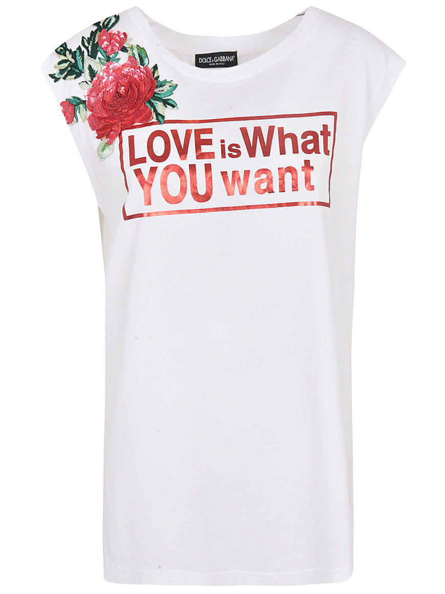 Dolce & Gabbana, Love Print T-Shirt