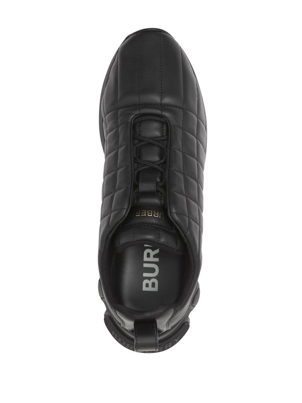 Burberry, Axburton Padded-Detailed Leather Sneakers