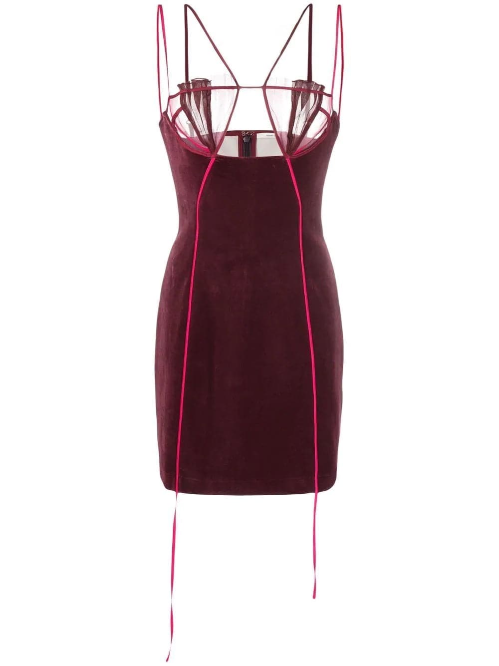 Nensi Dojaka, Velvet Cut-out Dress