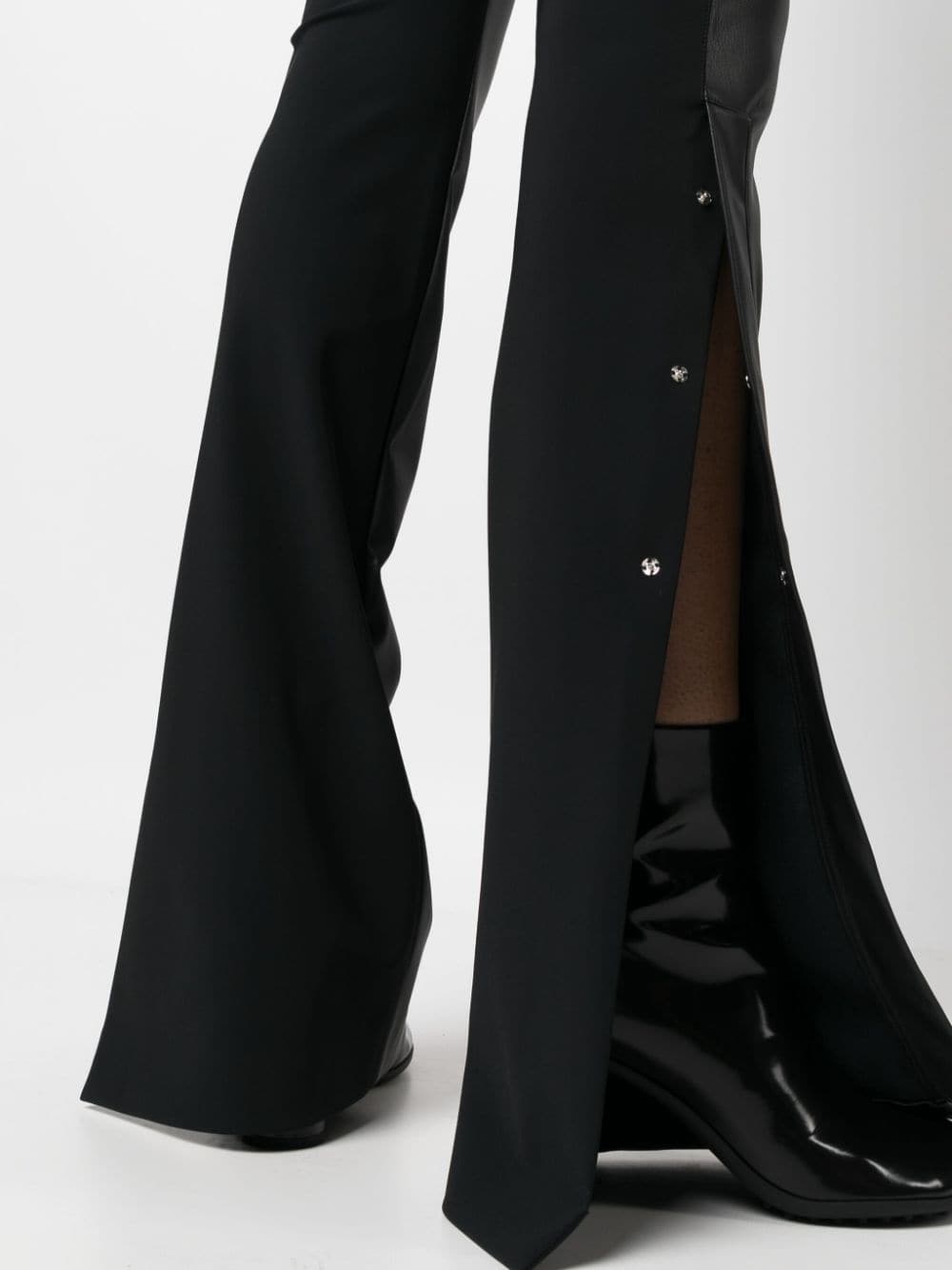 Coperni, panelled-design flared trousers