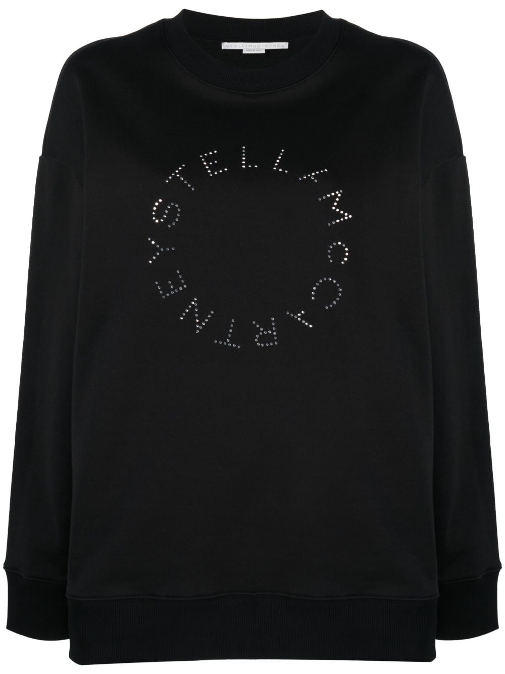 Stella McCartney, Rhinestone-Embellished Logo Cotton Jumper