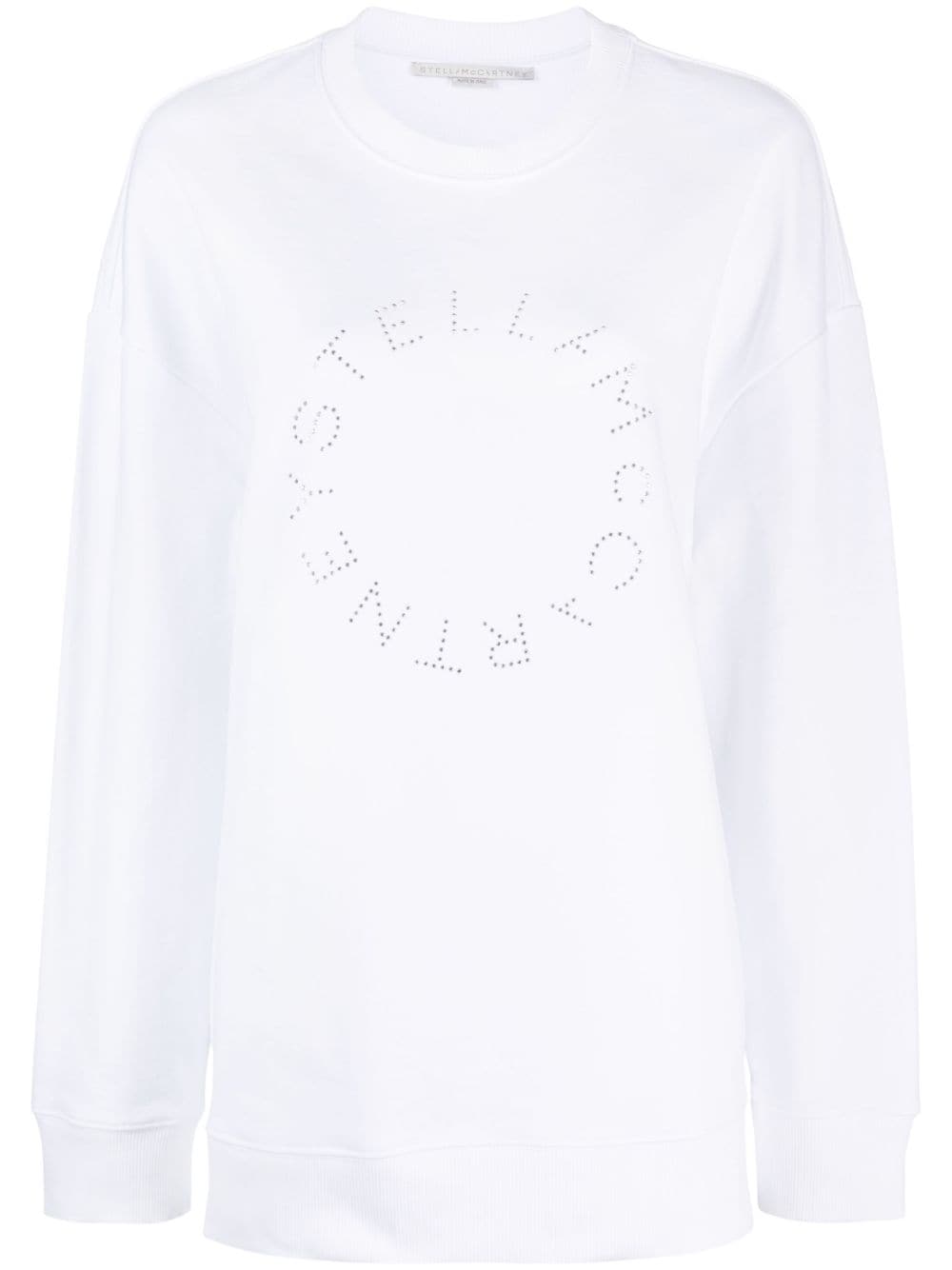 Stella McCartney, Rhinestone-Embellished Logo Cotton Jumper