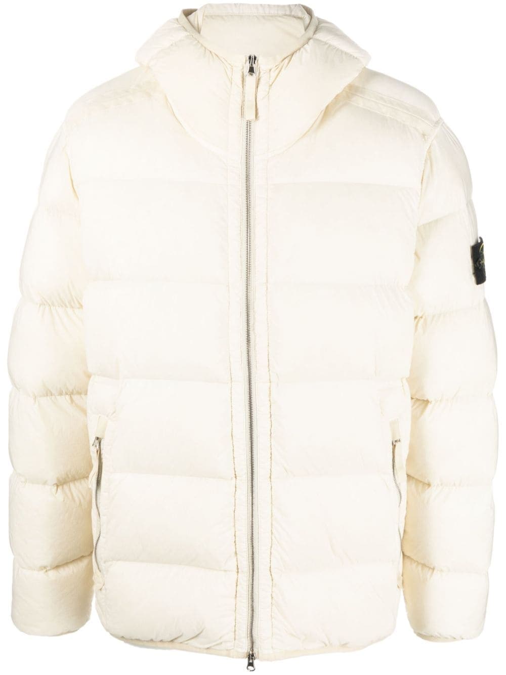 Stone Island, Feather-down Hooded Coat