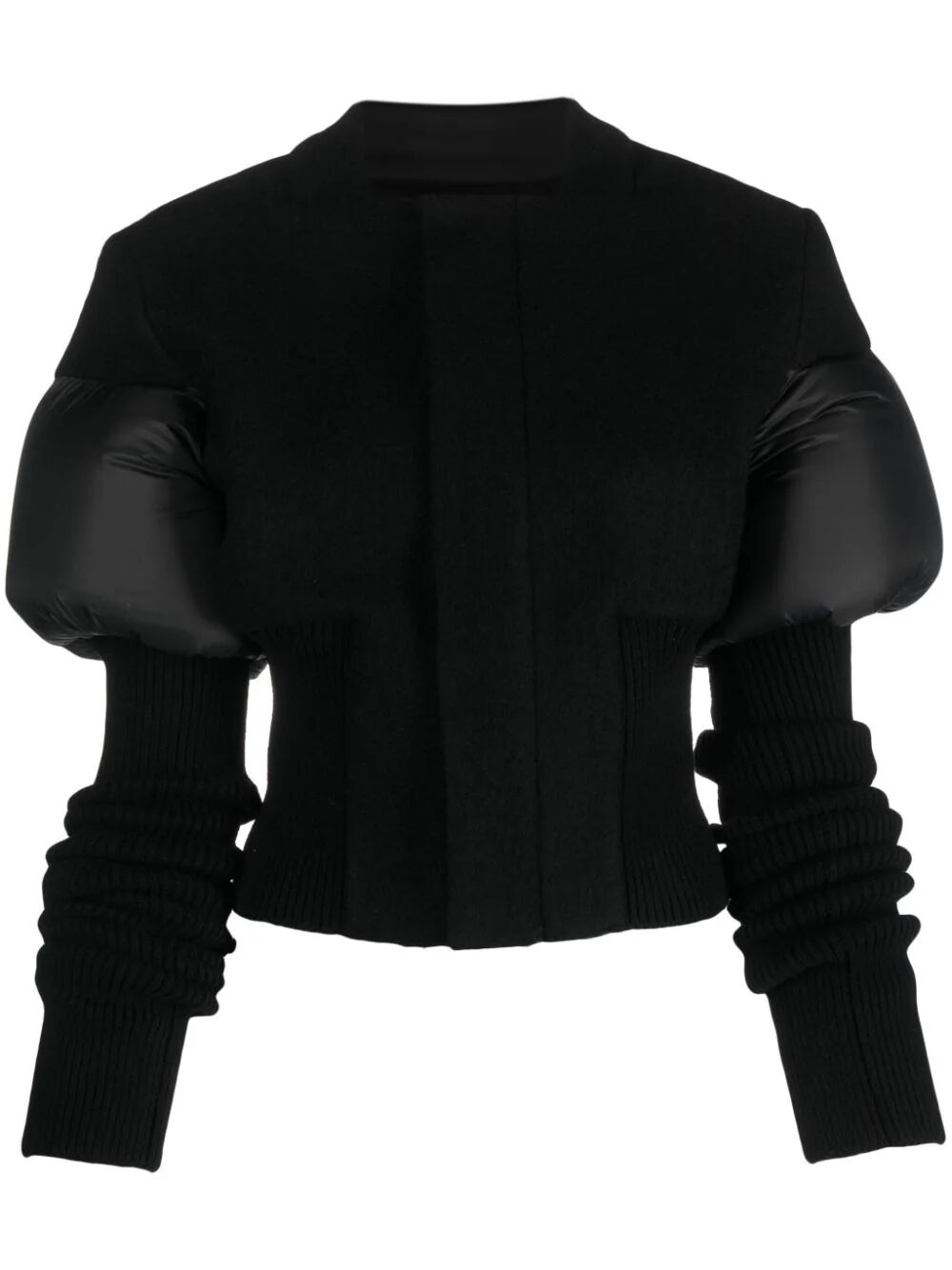 Rick Owens, Ribbed With Puffy Inserts Jacket