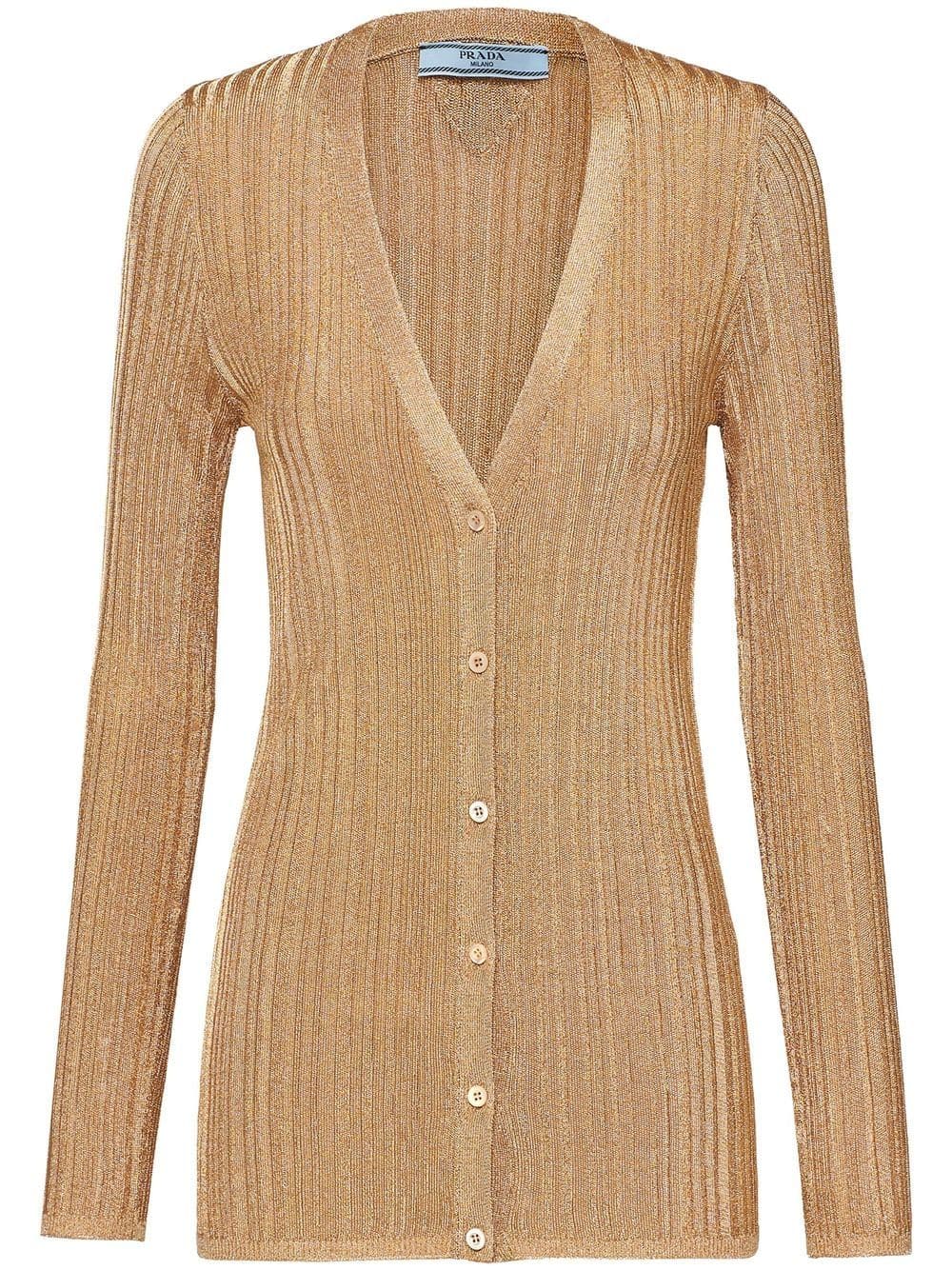 Prada, V-Neck Cardigan