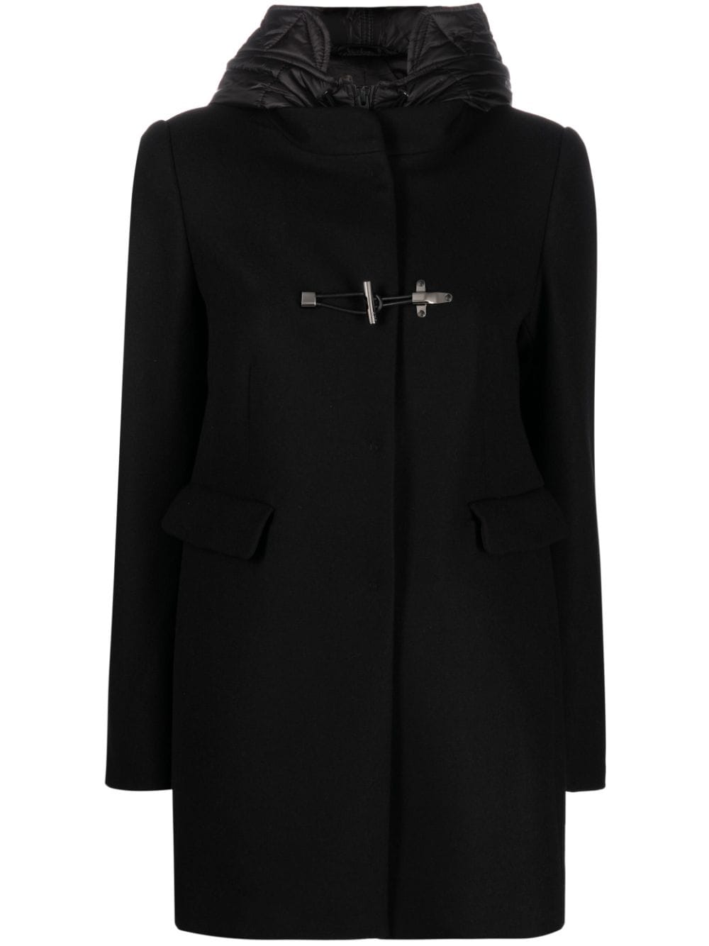 Fay, Toggle-Fastening Hooded Coat