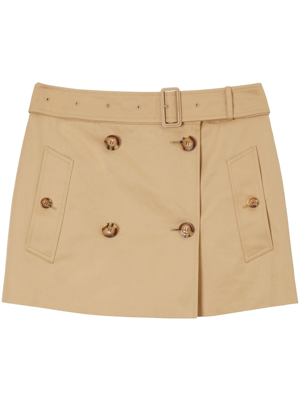 Burberry, Belted-Waist Mini Skirt