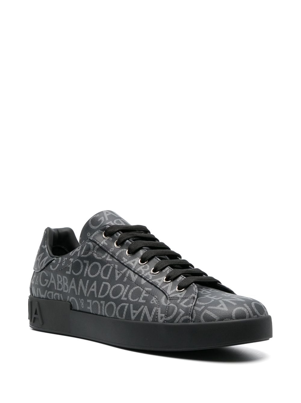 Dolce & Gabbana, Portofino Logo Jacquard Lace-Up Sneakers