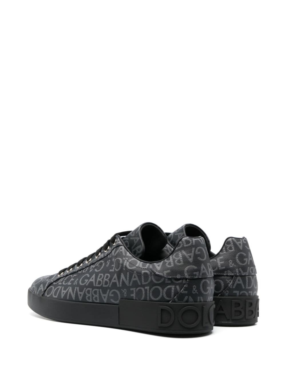 Dolce & Gabbana, Portofino Logo Jacquard Lace-Up Sneakers