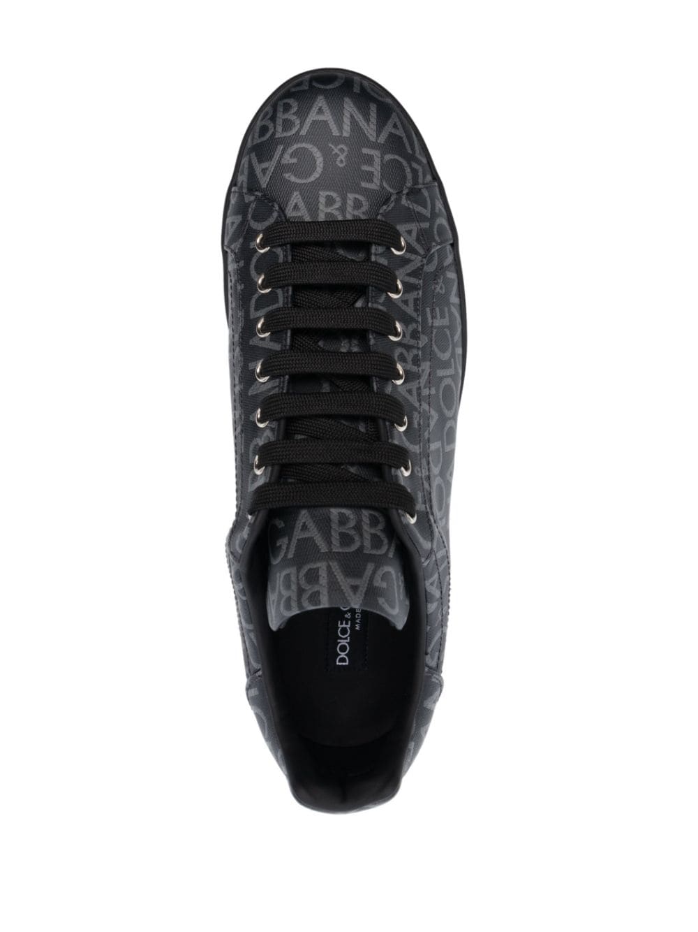 Dolce & Gabbana, Portofino Logo Jacquard Lace-Up Sneakers