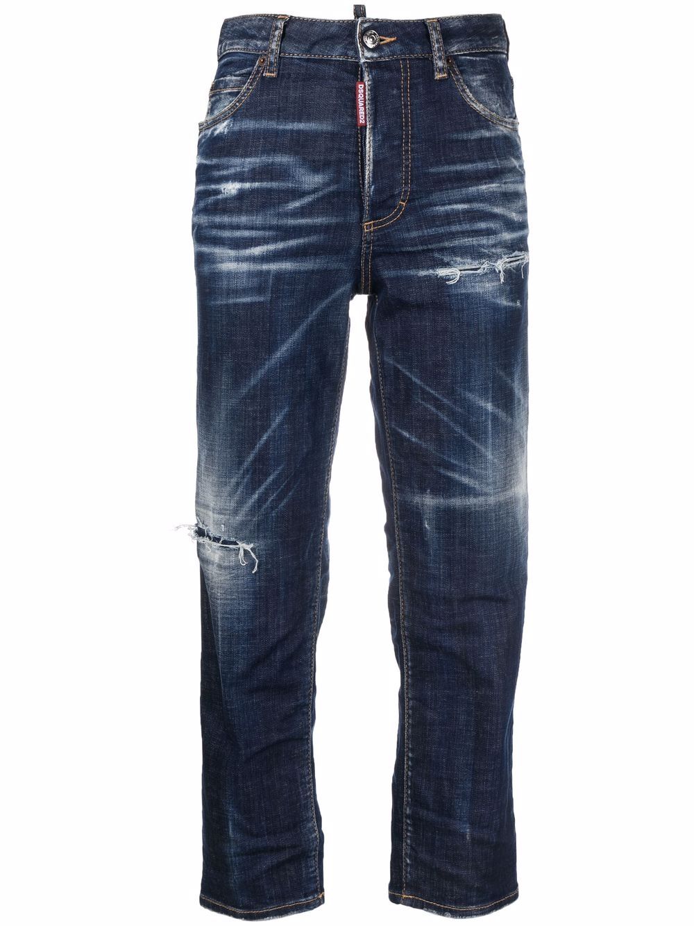 Dsquared2, Straight-Leg Cotton Jeans