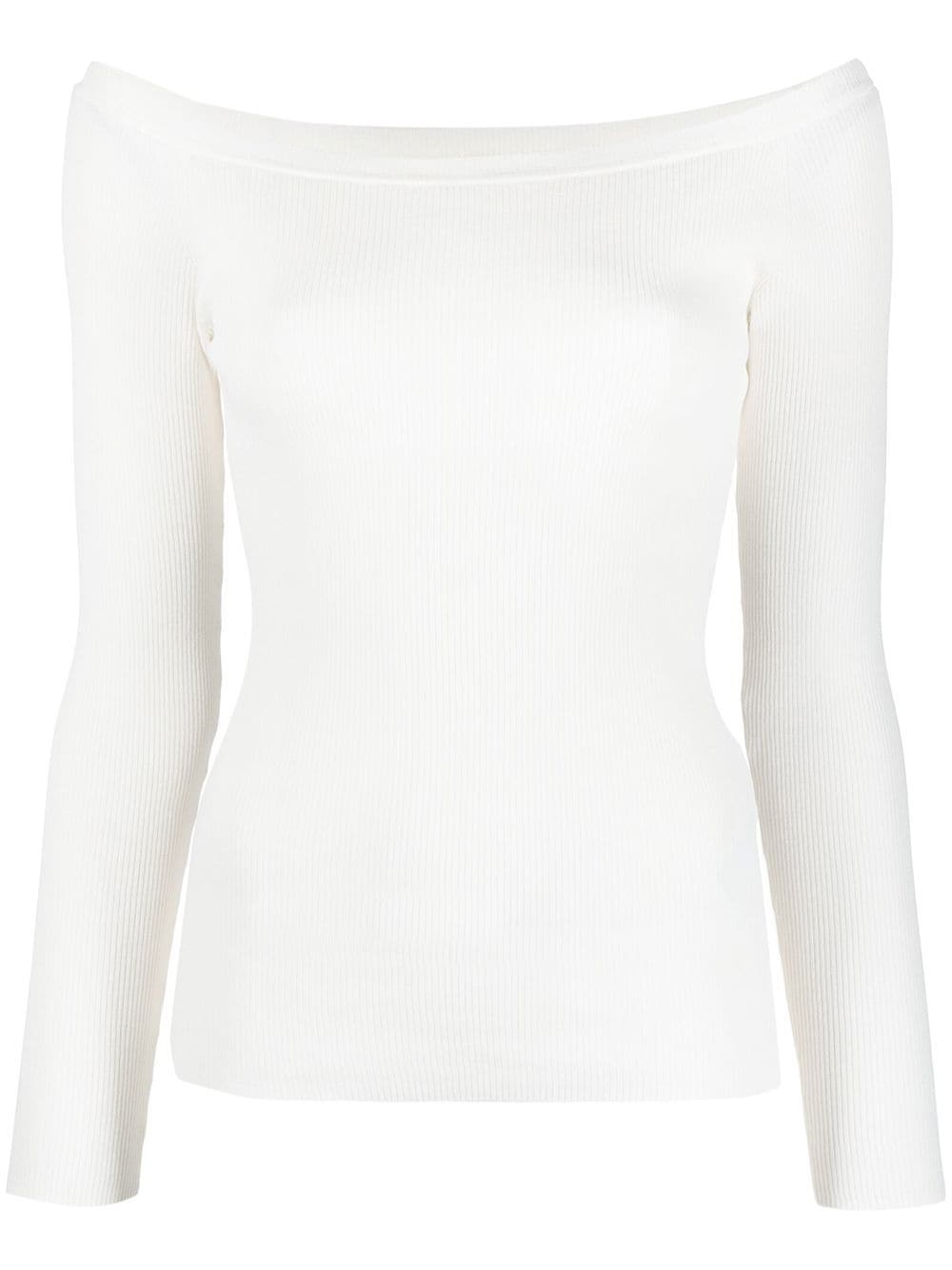 P.A.R.O.S.H., Fine Ribbed Off-Shoulder Top