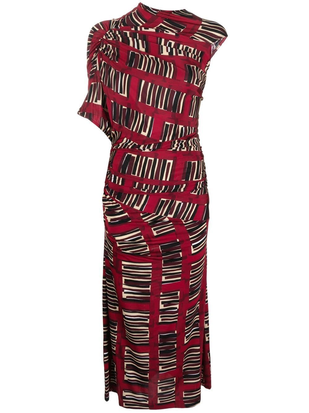 Coville, Wrapped Midi Dress