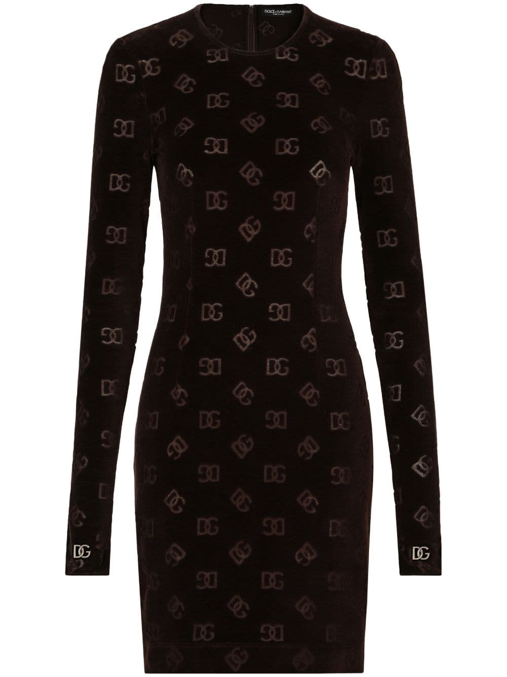 Dolce & Gabbana, Monogram Cotton Minidress