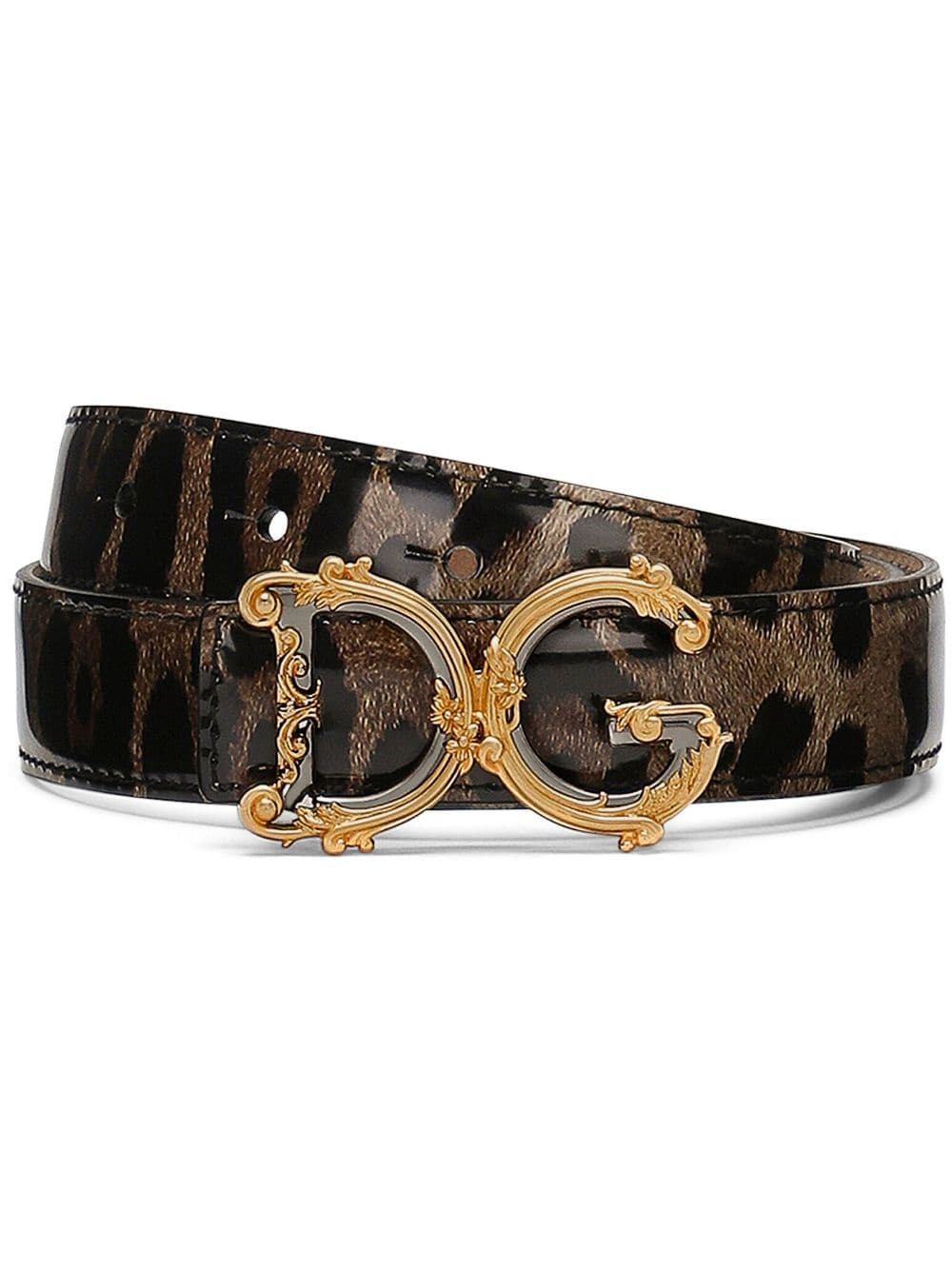 Dolce & Gabbana, DG Buckle Leopard Belt