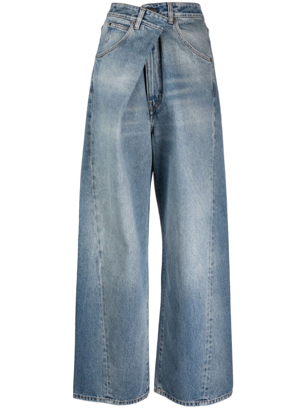 Darkpark, Ines Asymmetric Wide-Leg Jeans