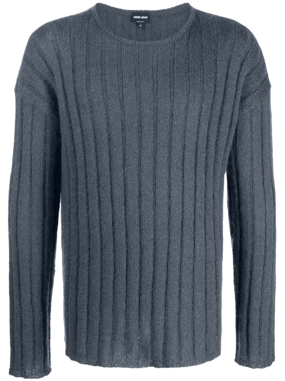 Giorgio Armani, Crew-neck Mohair Wool Jumper