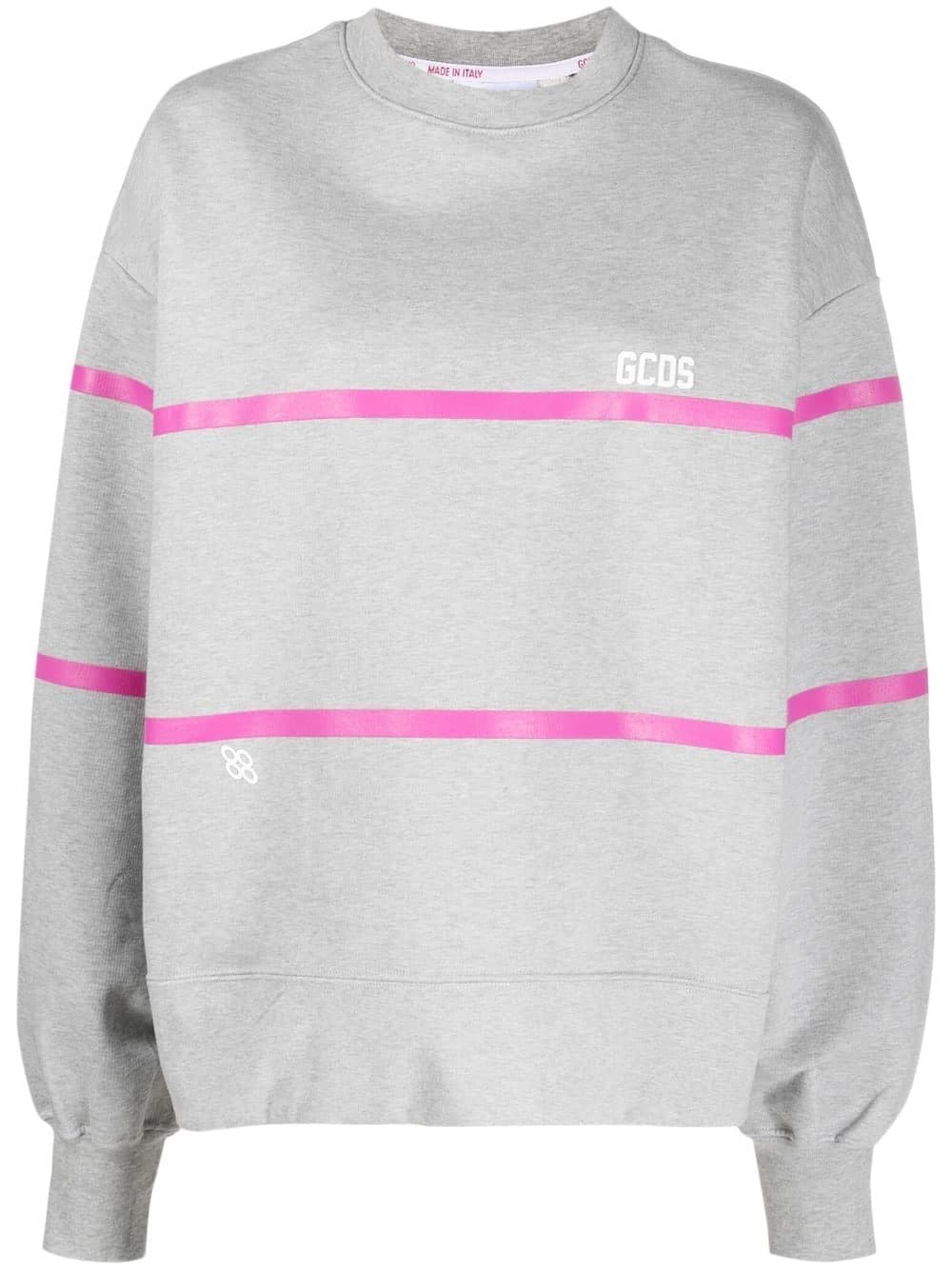 GCDS, Stripe-detailed Sweatshirt