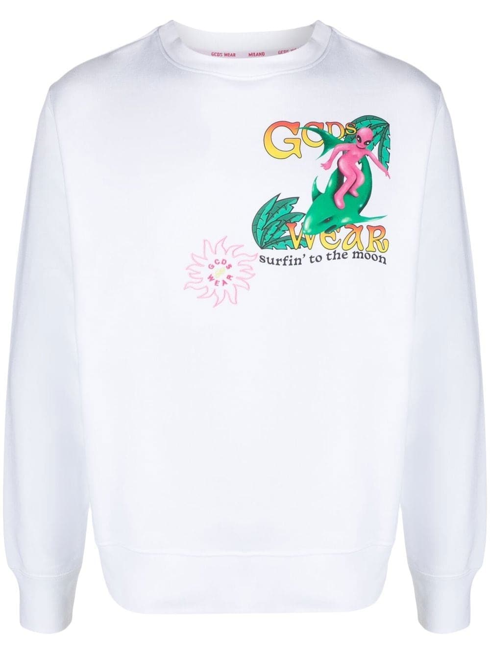 GCDS, Graphic-print Crew-neck Sweatshirt