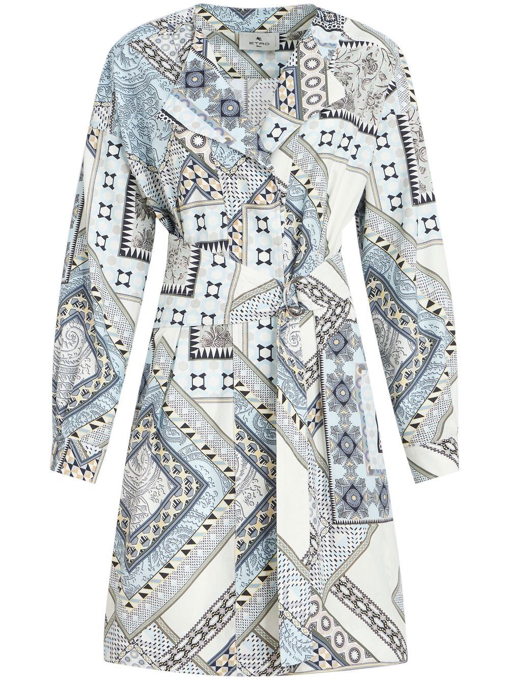 Etro, Patterned Dress with Belt