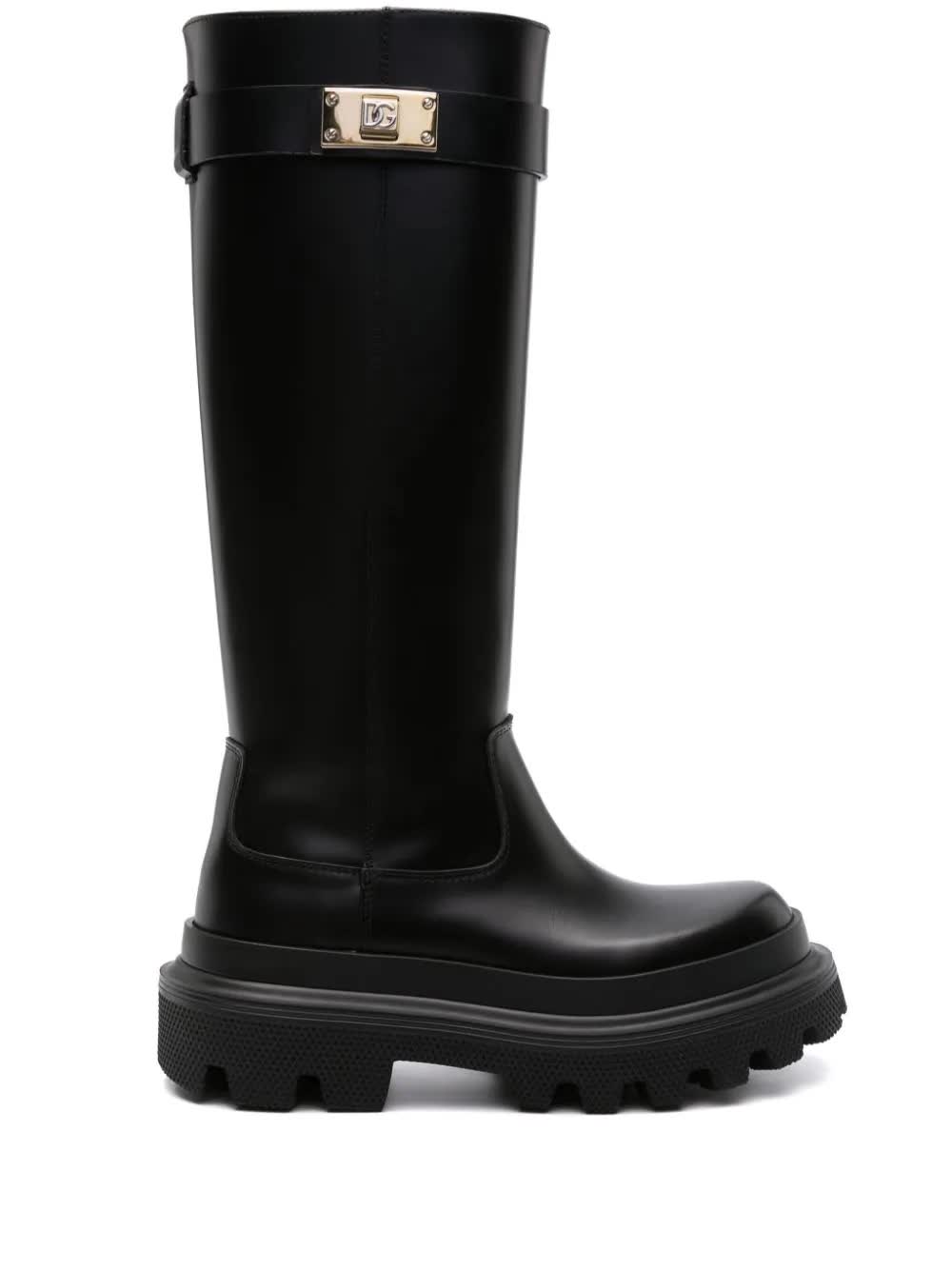 Dolce & Gabbana, Knee-High Leather Boots