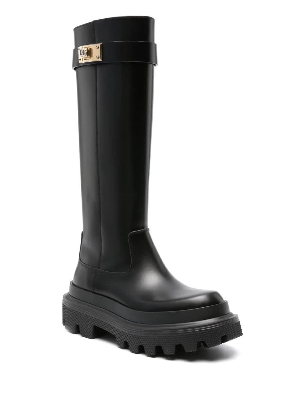 Dolce & Gabbana, Knee-High Leather Boots