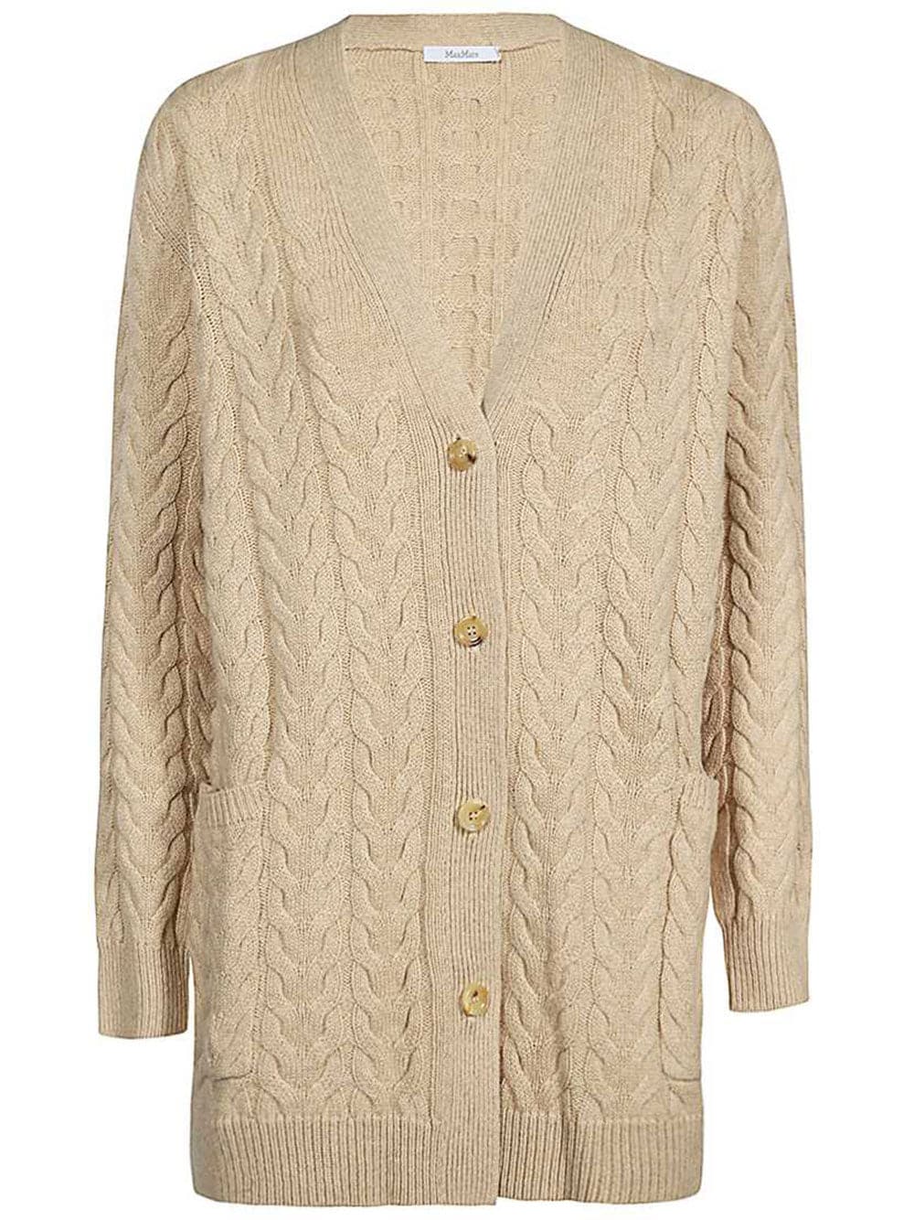 Max Mara, Buttoned Long-Sleeved Knitted Cardigan
