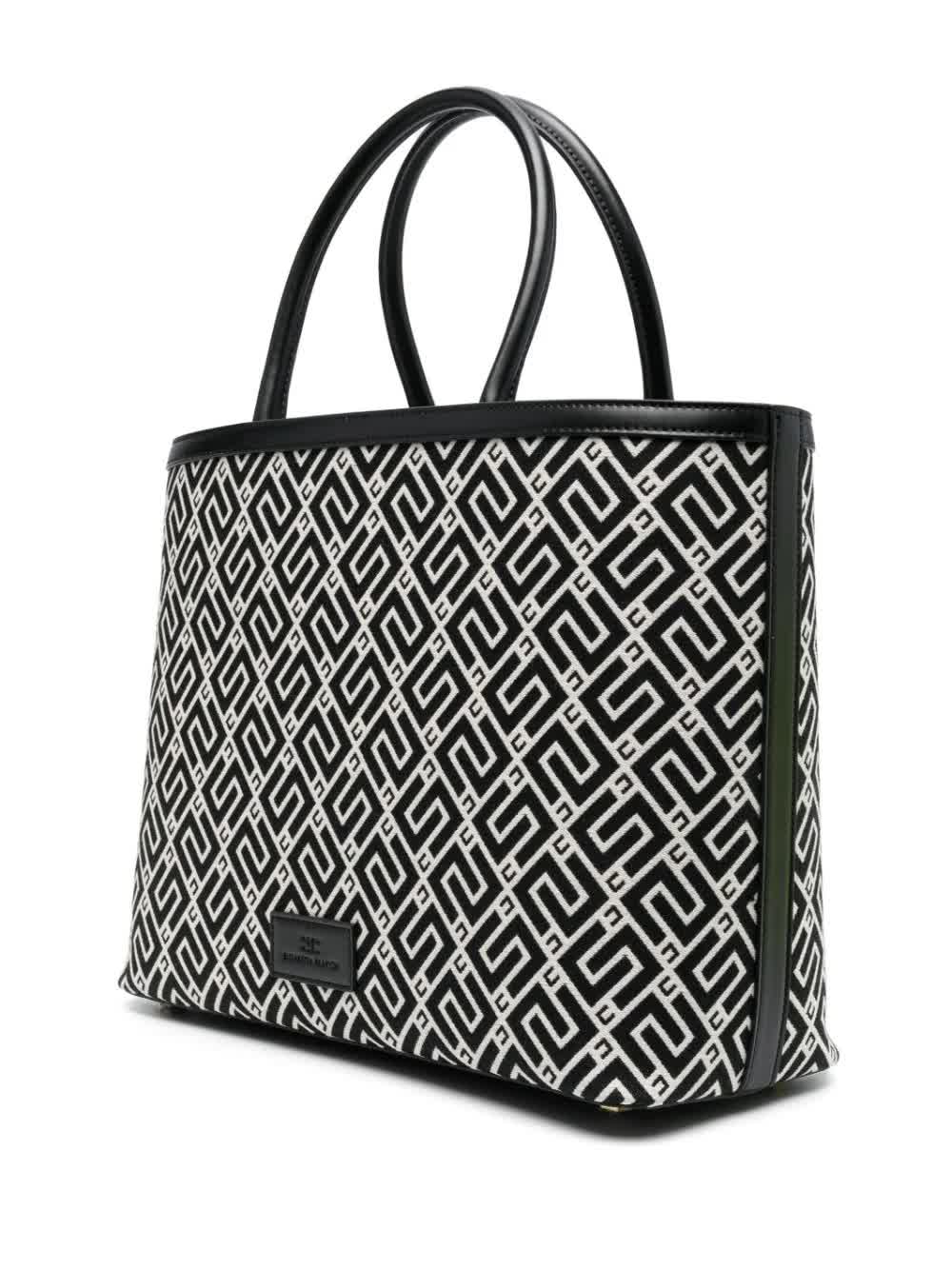 Elisabetta Franchi, Monogram-pattern Tote Bag