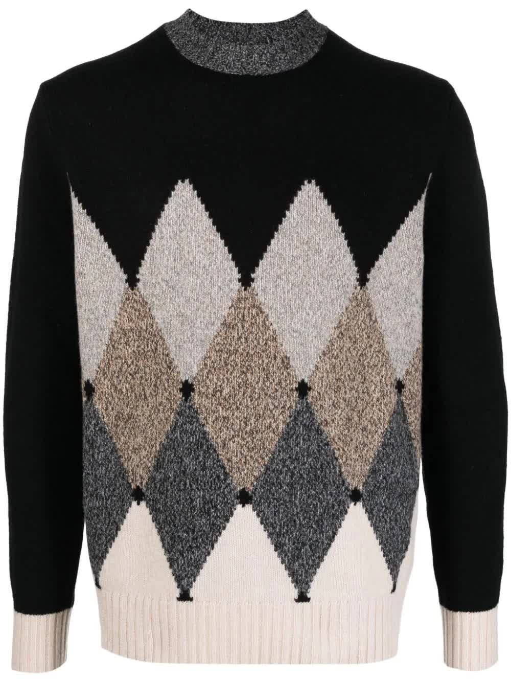 Ballantyne, Intarsia Knit Wool Jumper