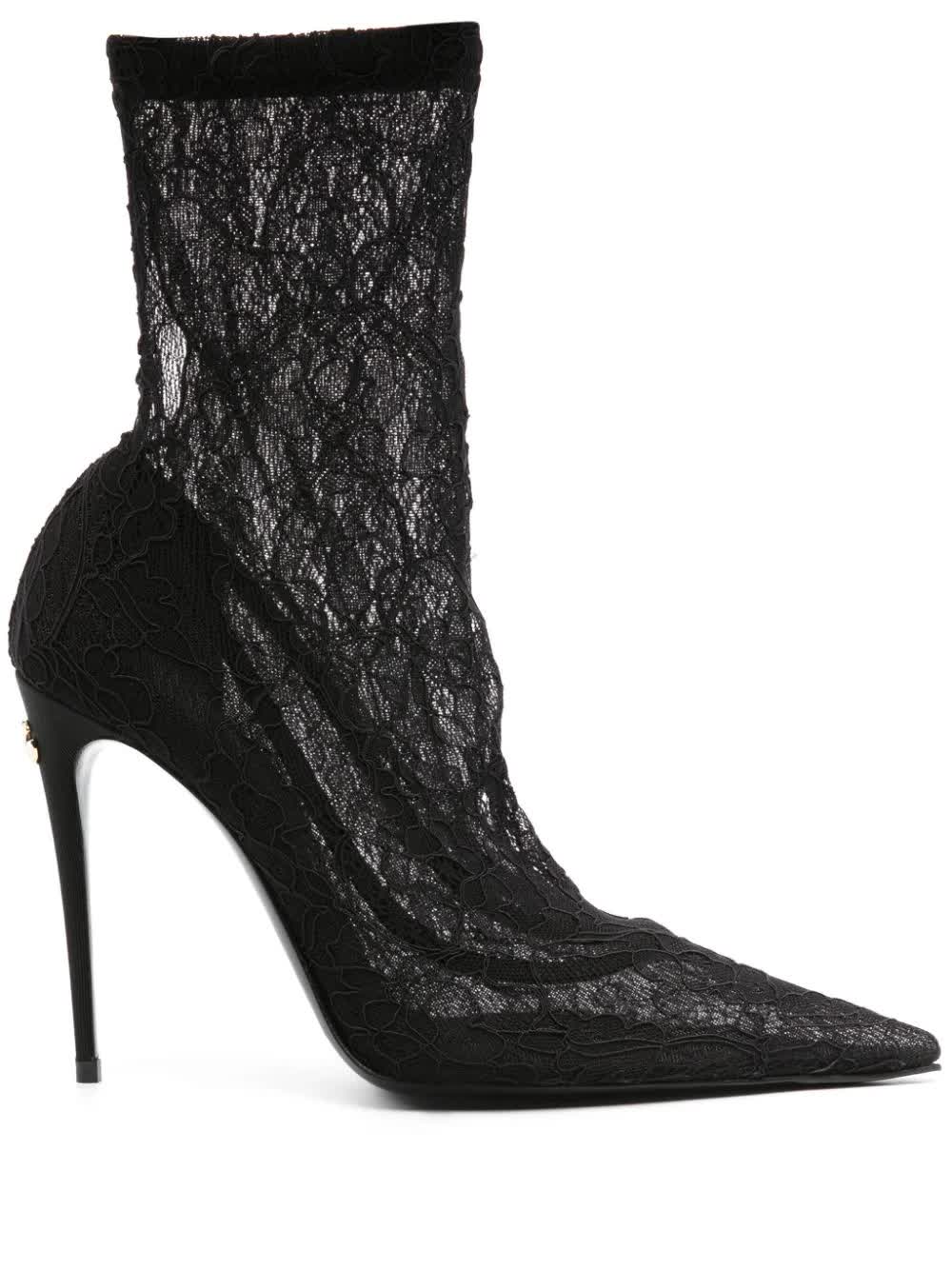 Dolce & Gabbana, Lace Ankle Boots