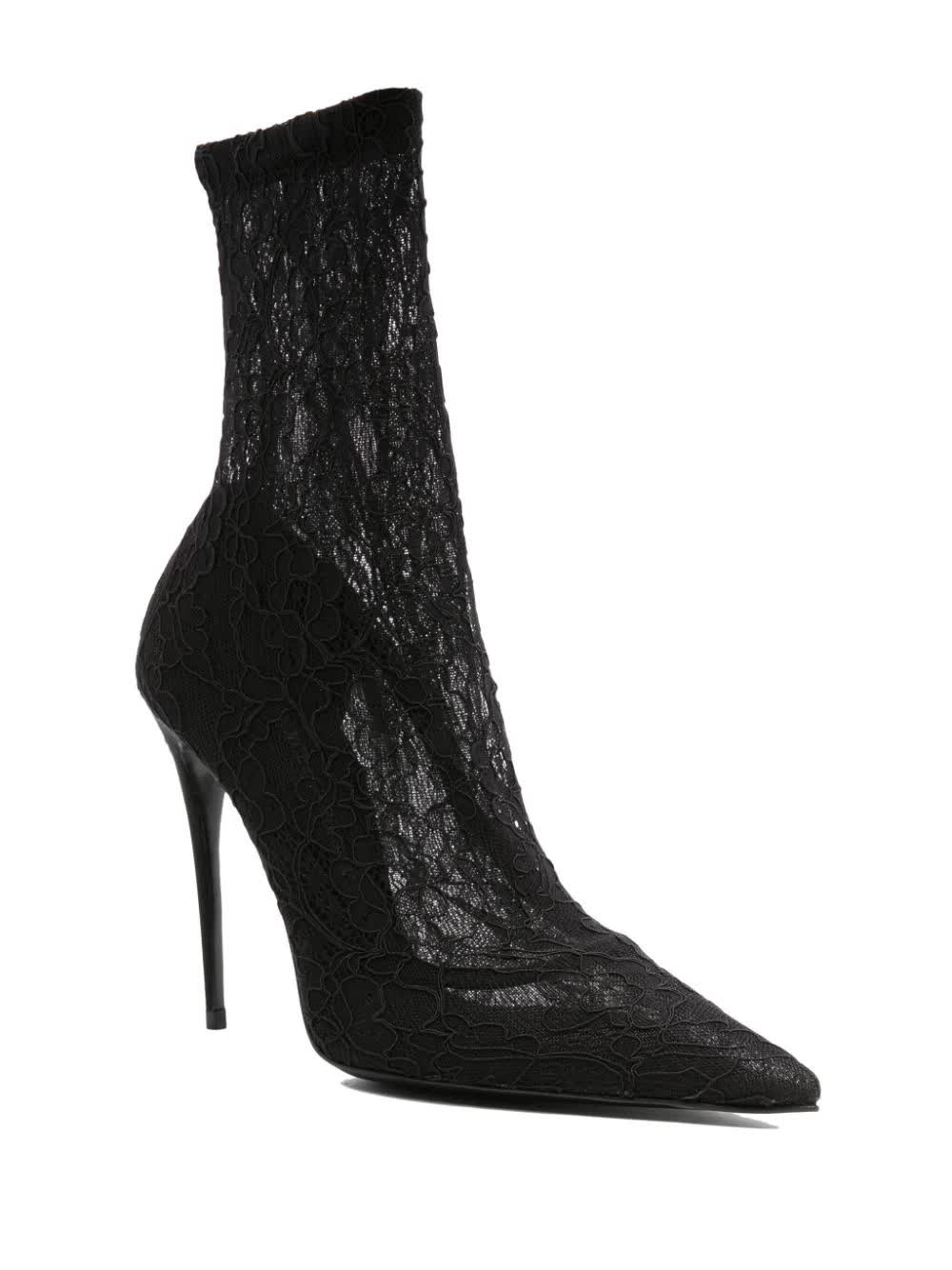 Dolce & Gabbana, Lace Ankle Boots