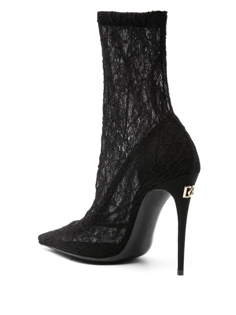 Dolce & Gabbana, Lace Ankle Boots