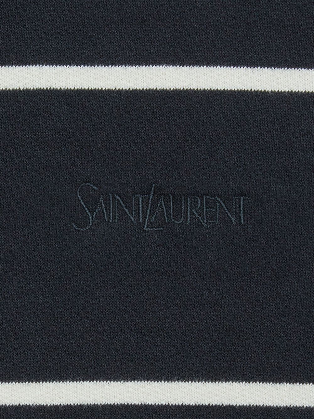 Saint Laurent, Striped Cotton Hoodie