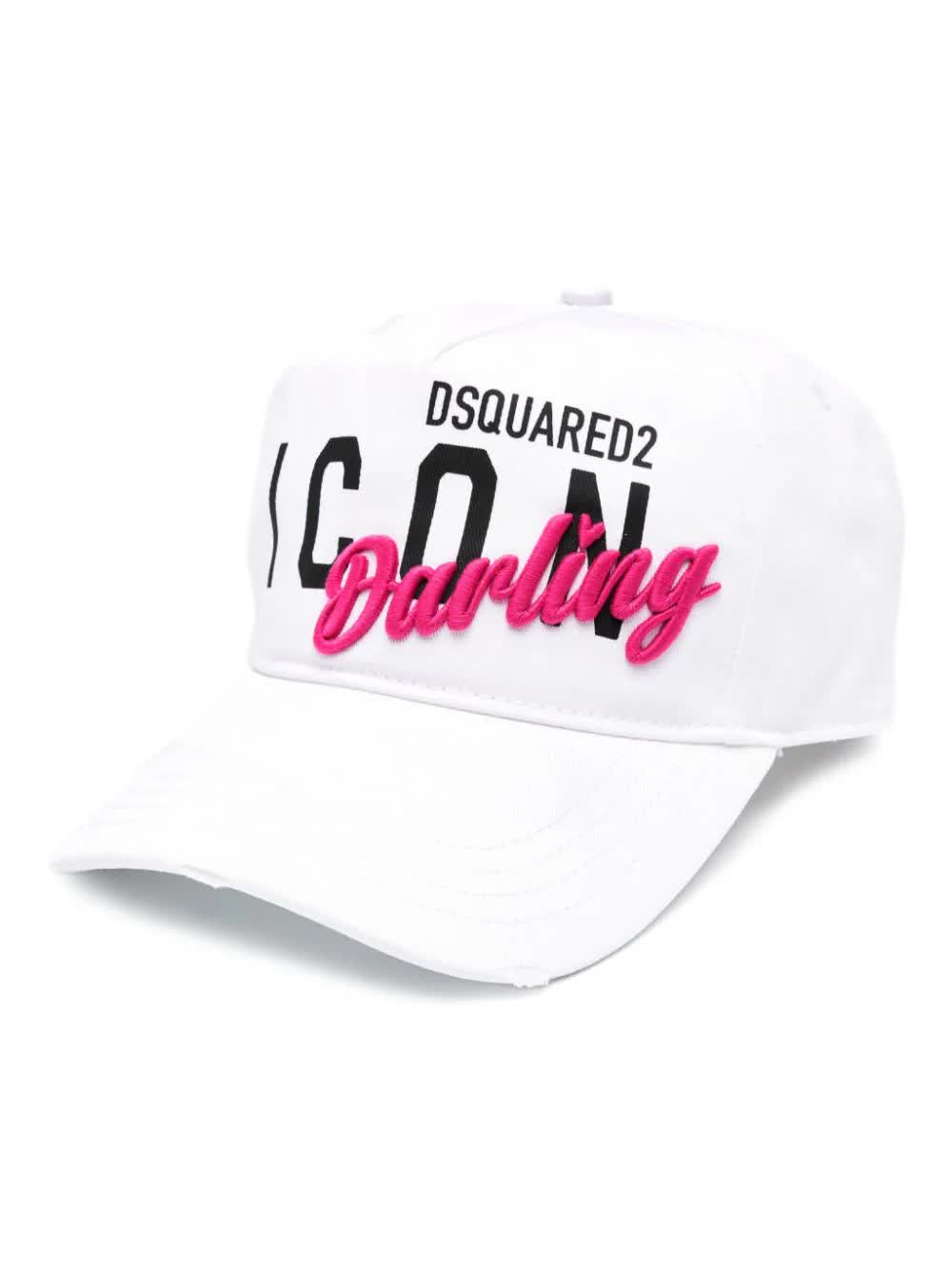 Dsquared2, Icon Darling White Baseball Cap