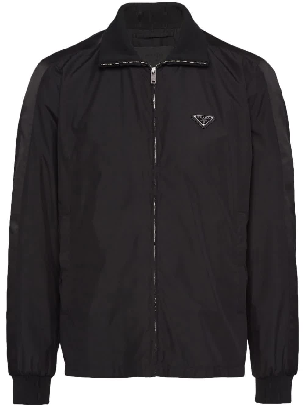 Prada, Triangle-Logo Silk Jacket