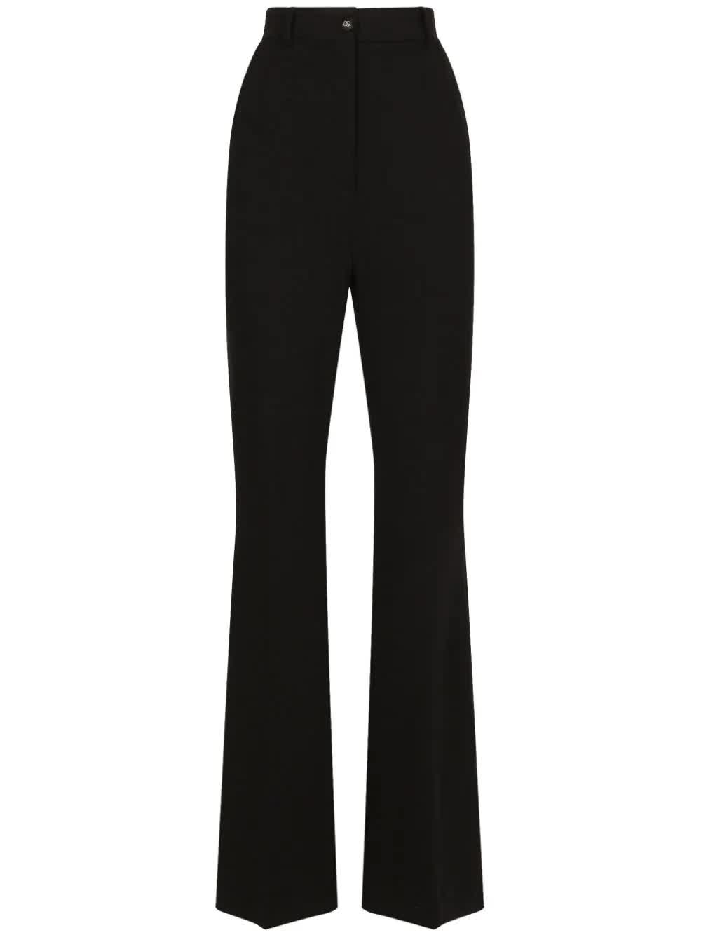 Dolce & Gabbana, High-Waisted Pressed-Crease Flared Trousers