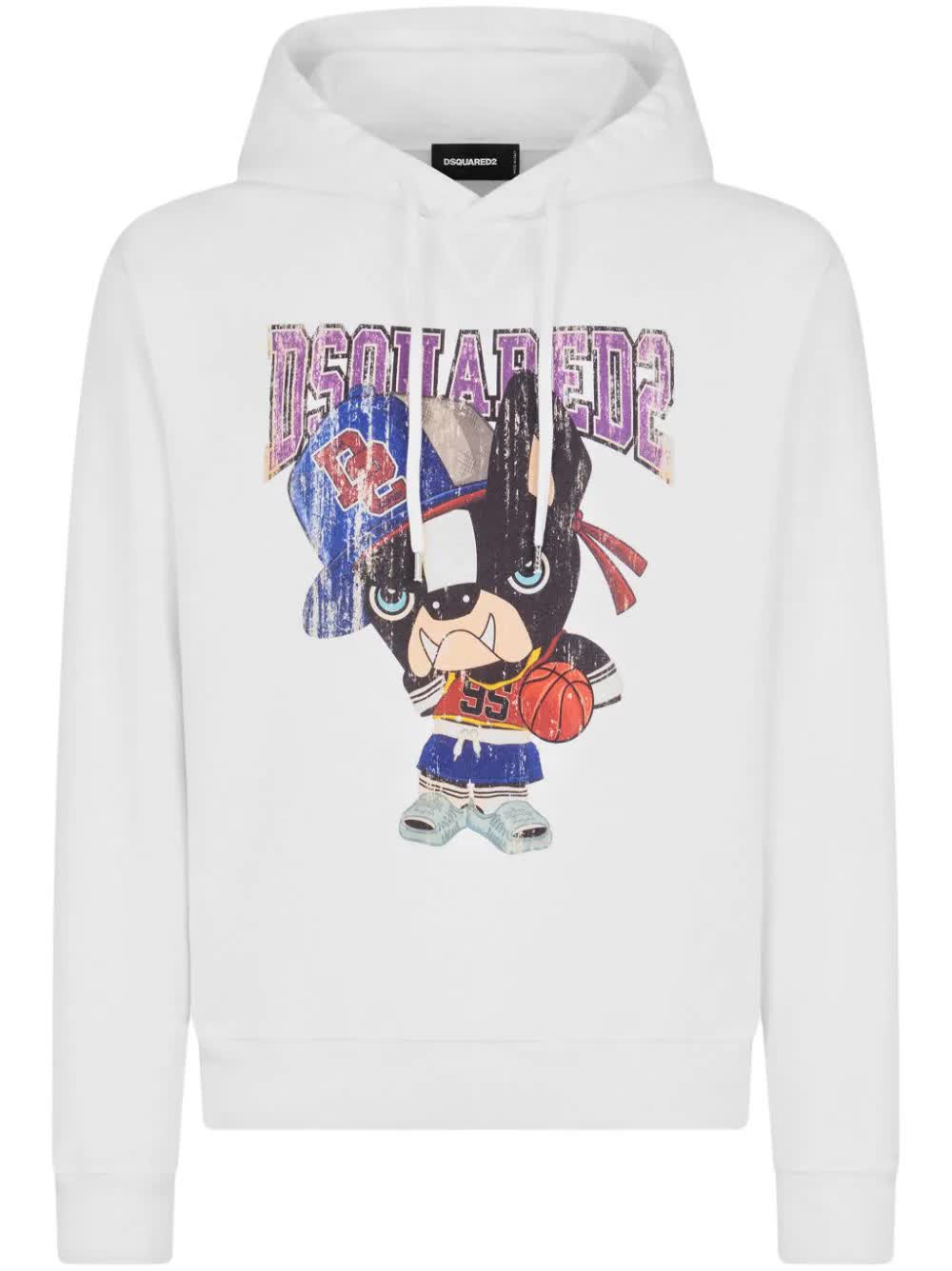 Dsquared2, Graphic-Print Cotton Hoodie