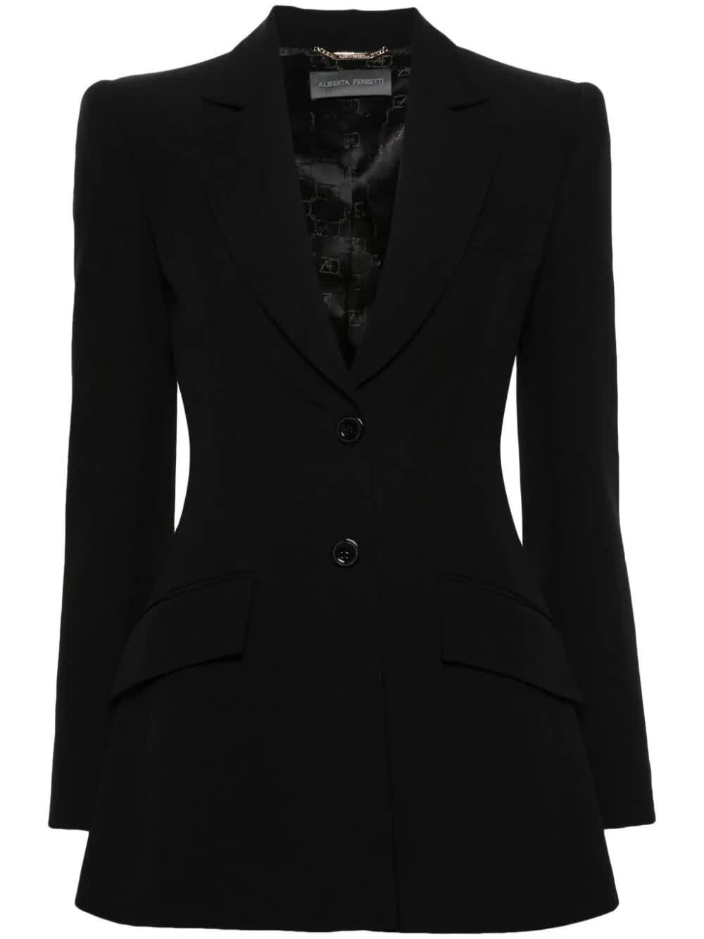 Alberta Ferretti, Notched-Lapels Blazer