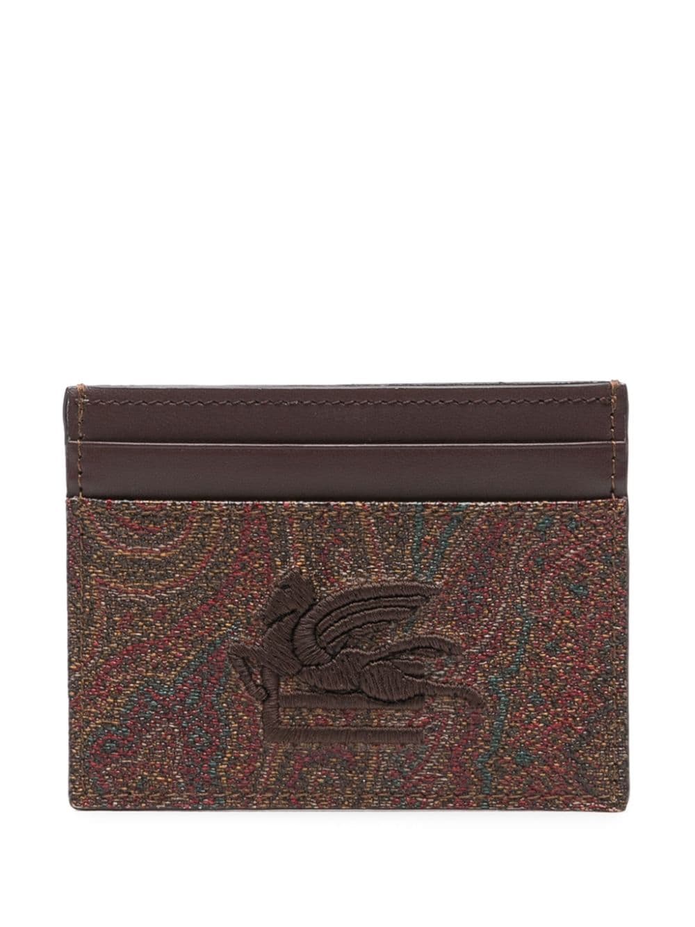 Etro, Pegaso Embroidered Card Holder