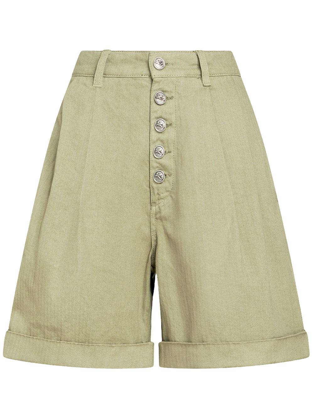 Etro, Herringbone-Pattern Cotton Bermuda Shorts