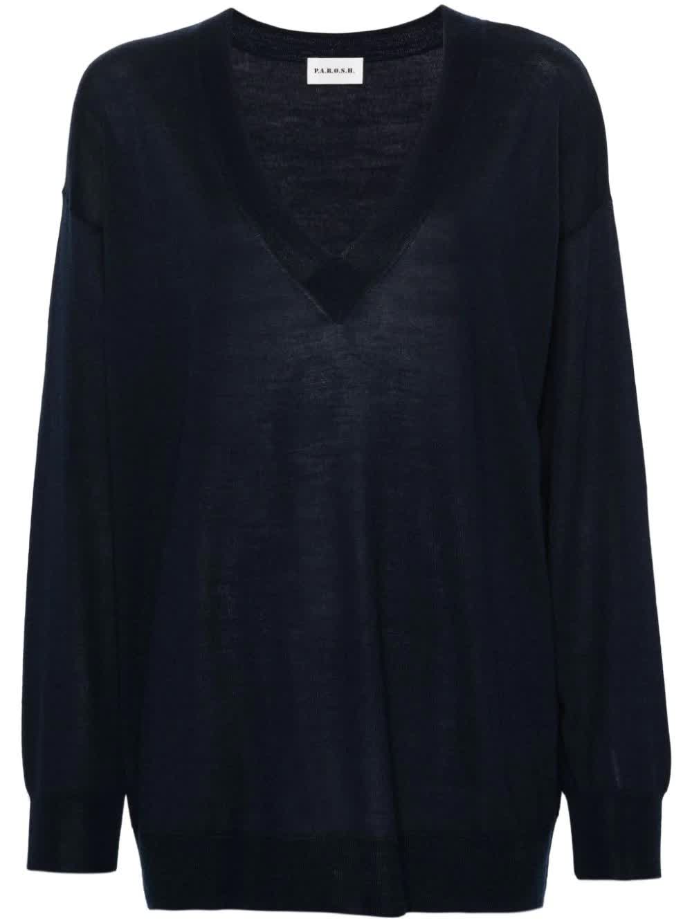 P.A.R.O.S.H., V-neck Wool-silk Jumper