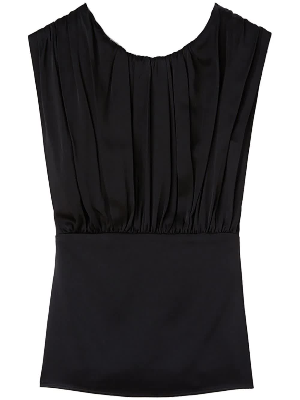 Jil Sander, Viscose-Blend Gathered Satin Top