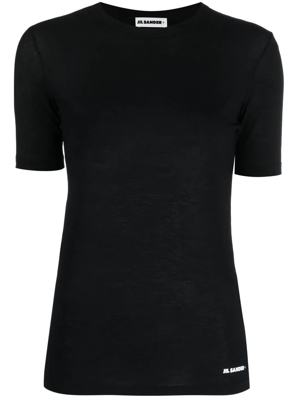 Jil Sander, Cotton-Blend Logo-Print Hem T-Shirt