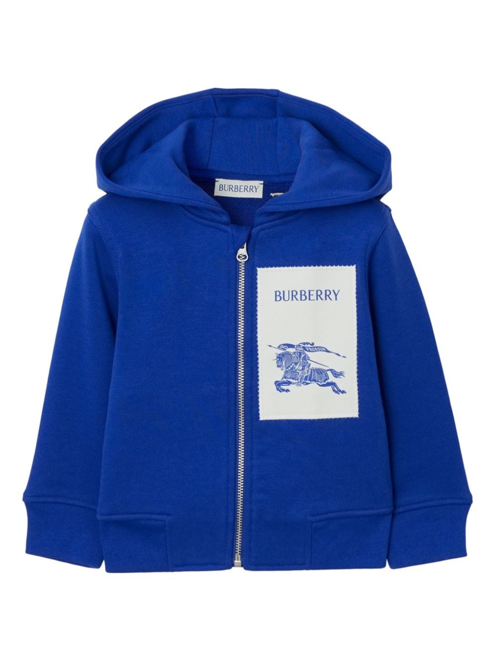 BURBERRY, Pure Cotton Zip-Up Hoodie