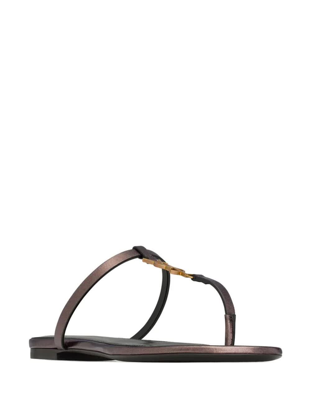 Saint Laurent, Cassandra Leather Sandals